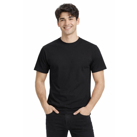 T Shirt Meski Z Krotkim Rekawem Gramatura 190G Czarny