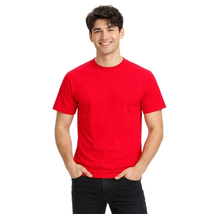 T Shirt Meski Z Krotkim Rekawem Gramatura 190G Czerwony