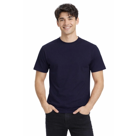 T Shirt Meski Z Krotkim Rekawem Gramatura 190G Granatowy