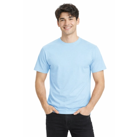 T Shirt Meski Z Krotkim Rekawem Gramatura 190G Jasny Niebieski