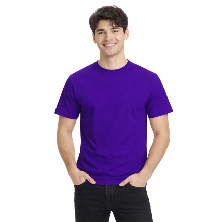 T Shirt Meski Z Krotkim Rekawem Gramatura 190G Purpurowy