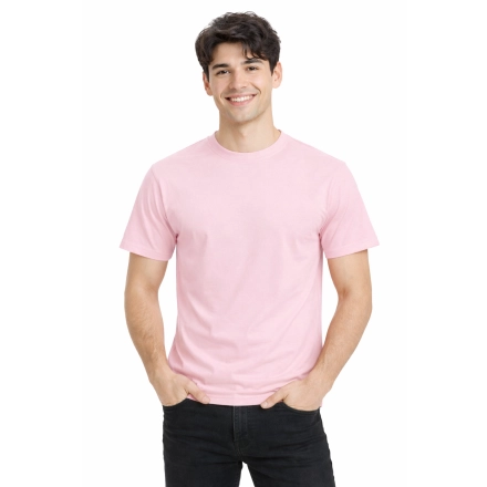 T Shirt Meski Z Krotkim Rekawem Gramatura 190G Rozowy