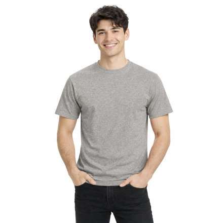 T Shirt Meski Z Krotkim Rekawem Gramatura 190G Szary