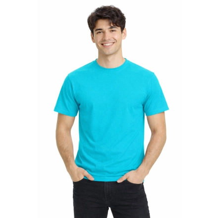 T Shirt Meski Z Krotkim Rekawem Gramatura 190G Turkusowy
