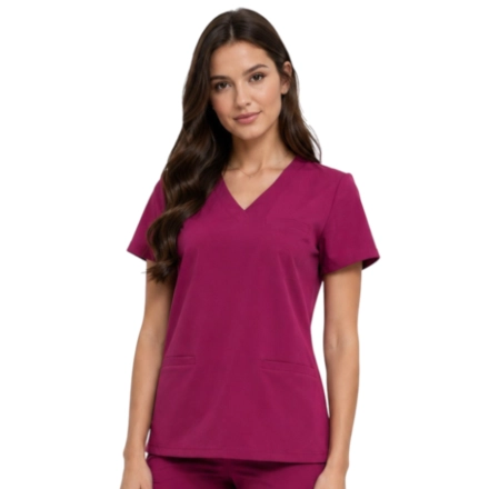 Bluza medyczna wiśnia basic premium roz. M – bluza medyczna – bluza lekarska robocza