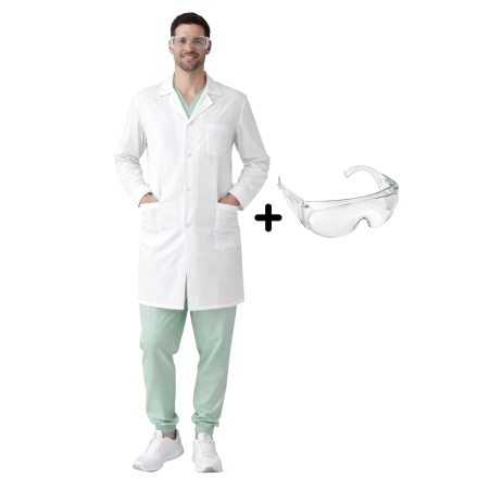 Zestaw Laboratoryjny Meski Z Fartuchami Medycznymi I Okularami Zestaw Laboratoryjny Meski Z Fartuchami Medycznymi I Okularami