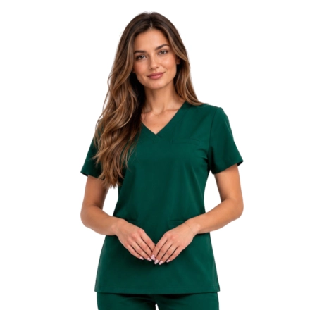 Bluza medyczna zielona butelka basic premium roz. M – bluza medyczna – bluza lekarska robocza