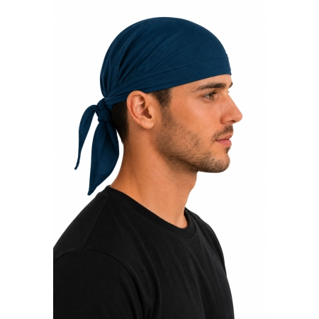 Bandana Chusta Na Glowe Unisex Granatowa Widok Z Boku