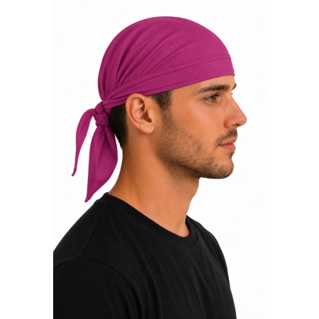 Bandana Chusta Na Glowe Unisex Rozowa Widok Z Boku