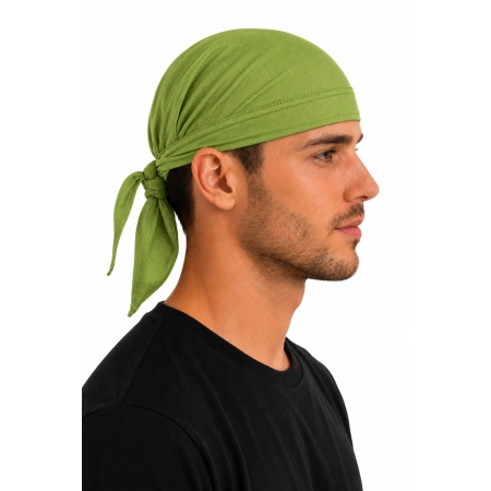 Bandana Chusta Na Glowe Unisex Zielona Widok Z Boku