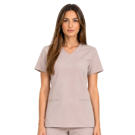 Bluza medyczna beżowa basic premium roz. S – bluza medyczna – bluza lekarska robocza