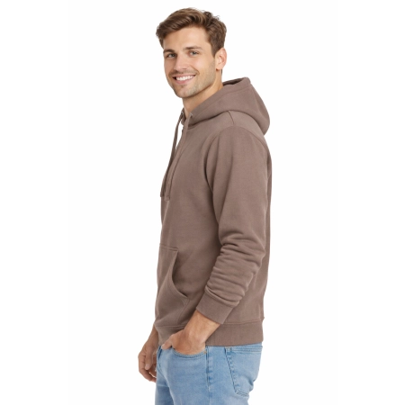 Bluza Dresowa Meska Z Kapturem I Kieszeniami Kolor Odcien Brazu Widok Z Boku Bluza Dresowa Meska Z Kapturem I Kieszeniami Kolor Odcien Brazu Widok Z Boku