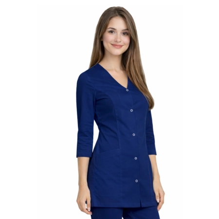 Casual Premium Zakiet Medyczny Granatowy Rekaw 3 4 Casual Premium Zakiet Medyczny Granatowy Rekaw 3 4