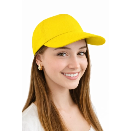Czapka Z Twardym Daszkiem Kolor Zolty Czapka Z Twardym Daszkiem Kolor Zolty