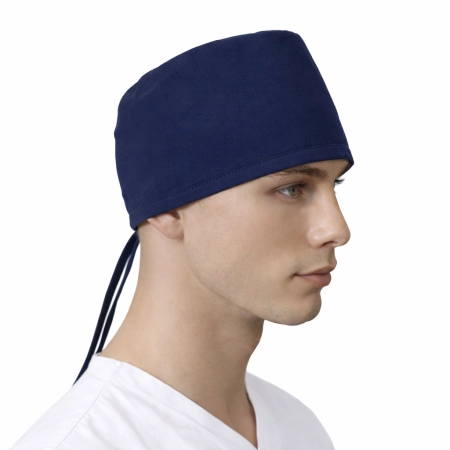 Czepek Medyczny Granatowy 100 Bawelna Unisex