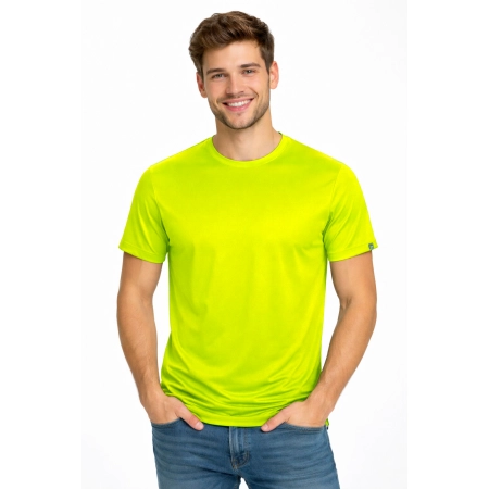 Koszulka Sportowa Z Krokim Rekawem Imola Zolta Fluo