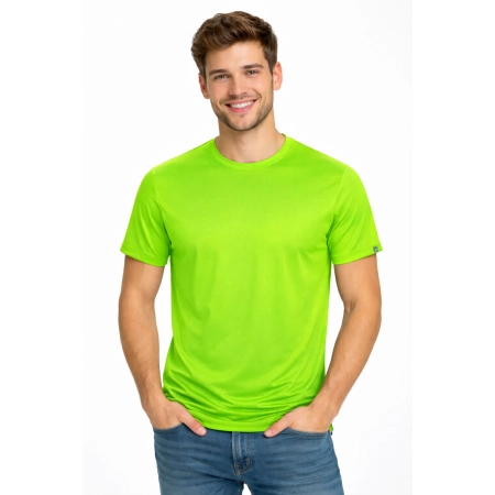 Koszulka Sportowa Z Krotkim Rekawem Imola Zielona Fluo