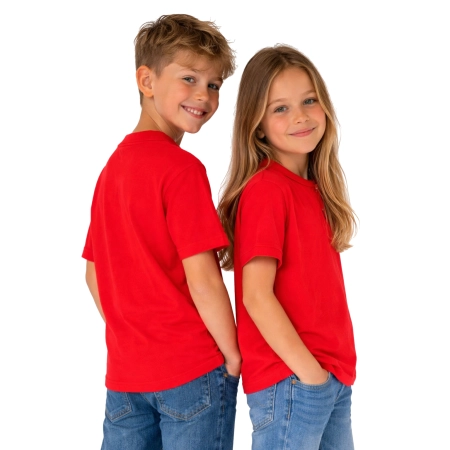 T Shirt Dzieciecy Dla Chlopca I Dziewczynki Kolor Czerwony Widok Z Boku T Shirt Dzieciecy Dla Chlopca I Dziewczynki Kolor Czerwony Widok Z Boku