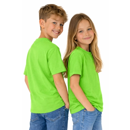 T Shirt Dzieciecy Dla Chlopca I Dziewczynki Kolor Limonka Widok Z Boku T Shirt Dzieciecy Dla Chlopca I Dziewczynki Kolor Limonka Widok Z Boku