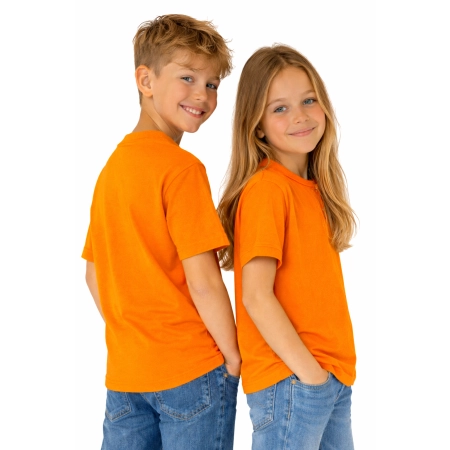 T Shirt Dzieciecy Dla Chlopca I Dziewczynki Kolor Pomaranczowy Widok Z Boku T Shirt Dzieciecy Dla Chlopca I Dziewczynki Kolor Pomaranczowy Widok Z Boku
