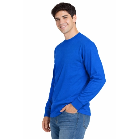 T Shirt Meski Z Dlugim Rekawem 170G Chabrowy Widok Z Boku 1
