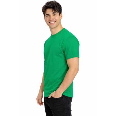 T Shirt Meski Z Krotkim Rekawem Gramatura 190G Zywy Zielony Widok Z Boku