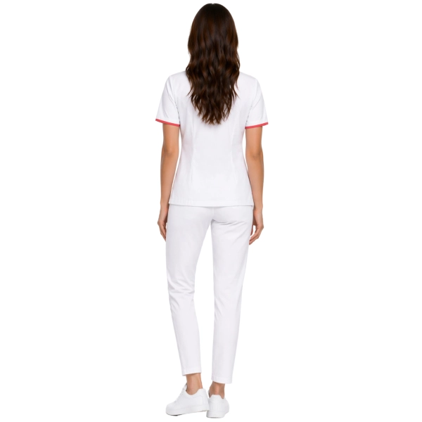 Bluza I Cygaretki W Komplecie Medical Beauty Z Rozowa Lamowka