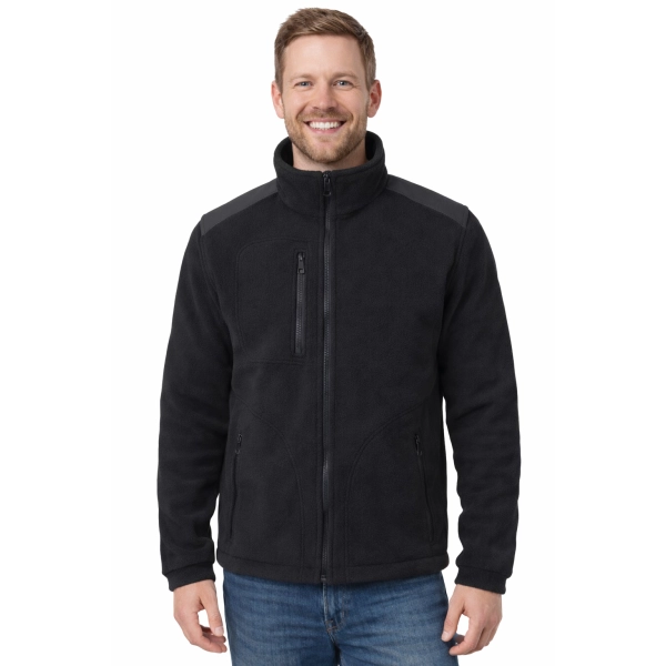 Bluza Polarowa Czarny Z Czarnymi Wstawkami Gramatura 360