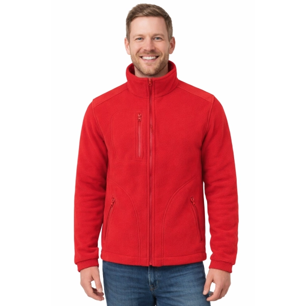 Bluza Polarowa Czerwona Z Czerwonymi Wstawkami Gramatura 360