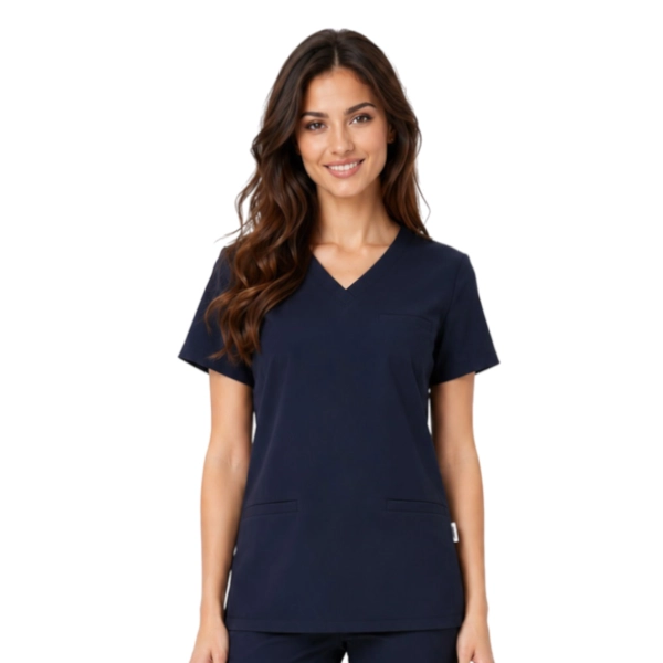 Bluza medyczna ciemny granat basic premium roz. 3XL – bluza medyczna – bluza lekarska robocza