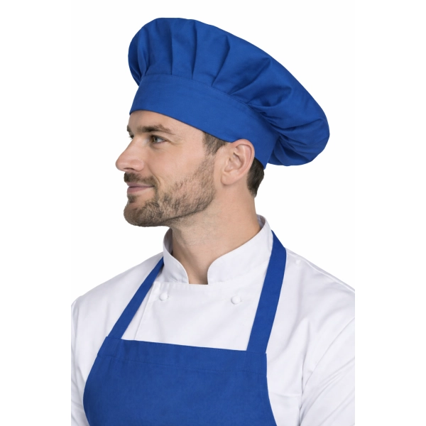 Czapka Kucharska Szefa Kuchni Unisex Chabrowa Widok Z Boku