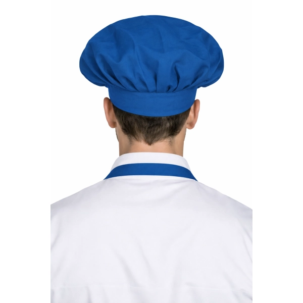 Czapka Kucharska Szefa Kuchni Unisex Chabrowa Widok Z Tylu
