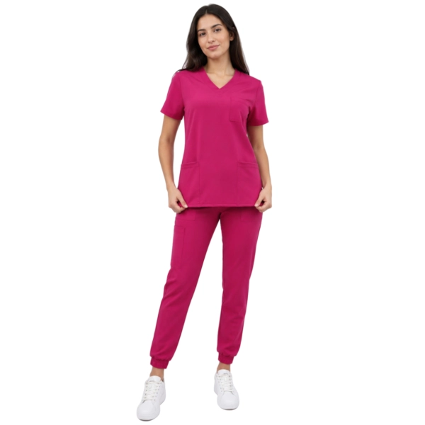 Komplet medyczny amarant casual premium roz. XS – komplet medyczny – strój medyczny