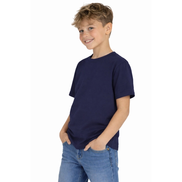 T Shirt Dzieciecy Dla Chlopca I Dziewczynki Kolor Granatowy Widok Chlopca W T Shirt