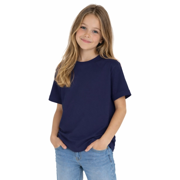 T Shirt Dzieciecy Dla Chlopca I Dziewczynki Kolor Granatowy Widok Dziewczynki W T Shirt