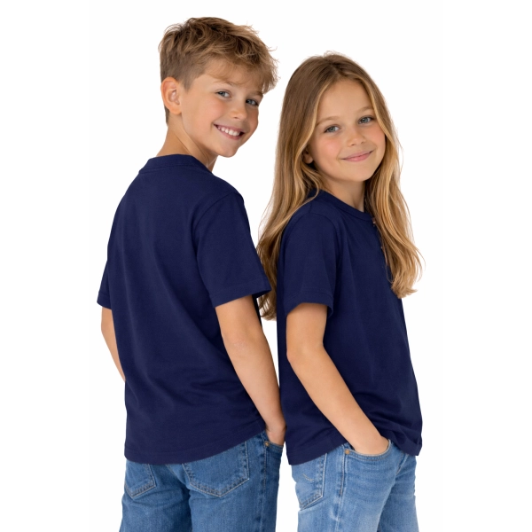 T Shirt Dzieciecy Dla Chlopca I Dziewczynki Kolor Granatowy Widok Z Boku