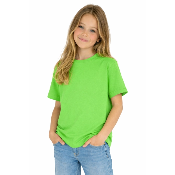 T Shirt Dzieciecy Dla Chlopca I Dziewczynki Kolor Limonka Widok Dziewczynki W T Shirt
