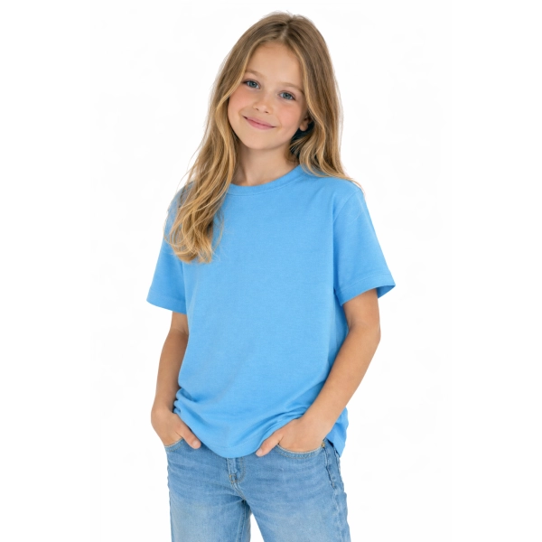 T Shirt Dzieciecy Dla Chlopca I Dziewczynki Kolor Niebieski Widok Dziewczynki W T Shirt