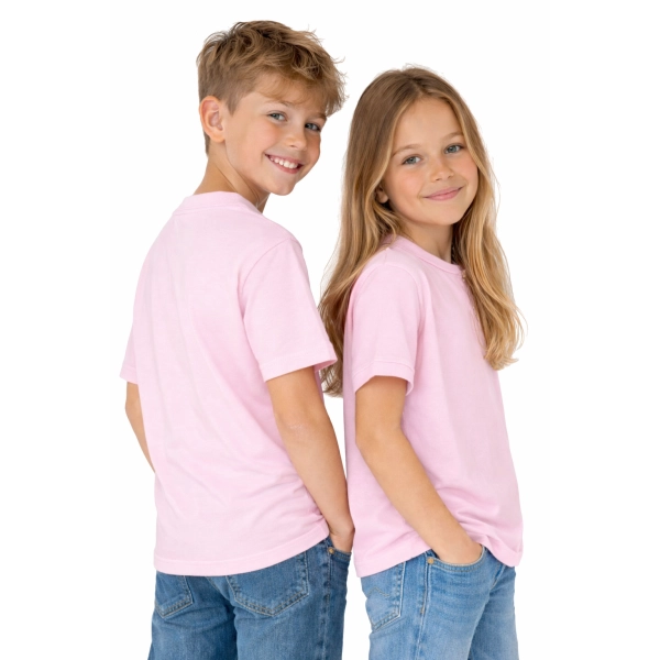 T Shirt Dzieciecy Dla Chlopca I Dziewczynki Kolor Rozowy Widok Z Boku