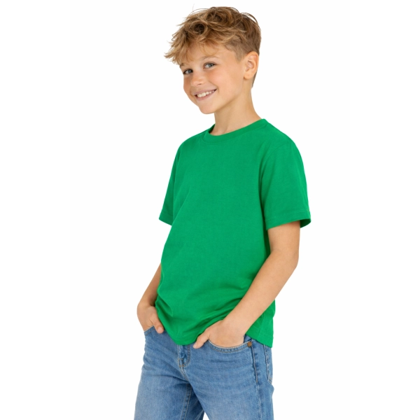 T Shirt Dzieciecy Dla Chlopca I Dziewczynki Kolor Zielony Widok Chlopca W T Shirt
