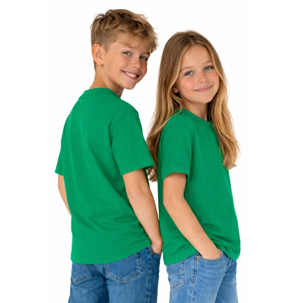 T Shirt Dzieciecy Dla Chlopca I Dziewczynki Kolor Zielony Widok Z Boku