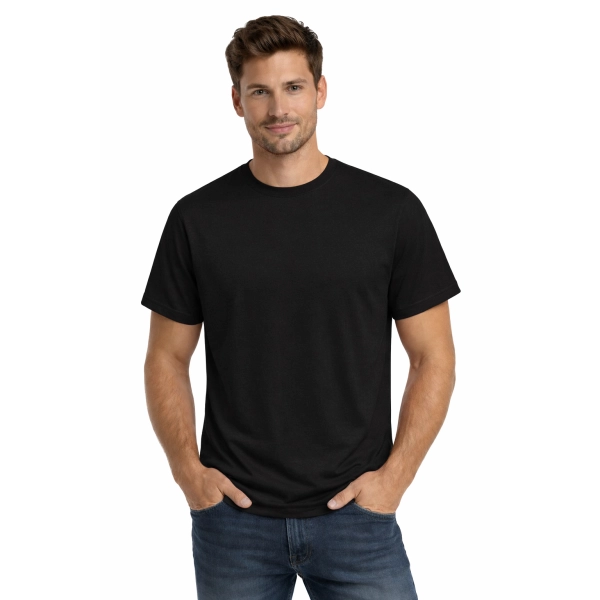T Shirt Meski Krotki Rekaw 100 Bawelna Kolor Czarny