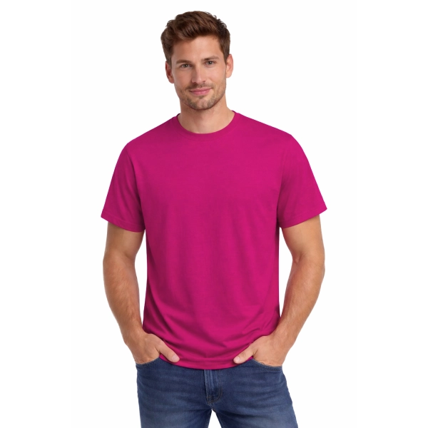 T Shirt Meski Krotki Rekaw 100 Bawelna Kolor Rozowy
