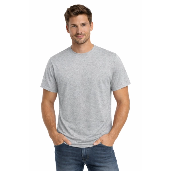 T Shirt Meski Krotki Rekaw 100 Bawelna Kolor Szary