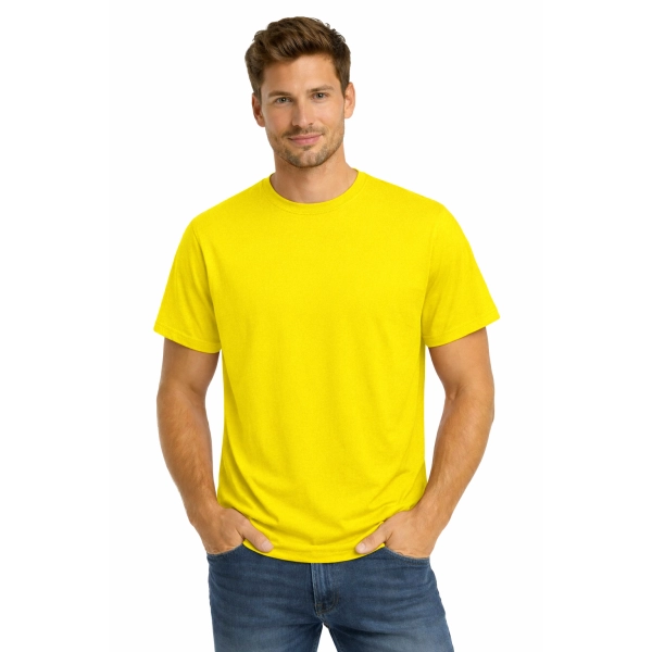 T Shirt Meski Krotki Rekaw 100 Bawelna Kolor Zolty