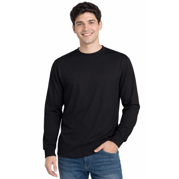 T Shirt Meski Z Dlugim Rekawem 170G Czarny