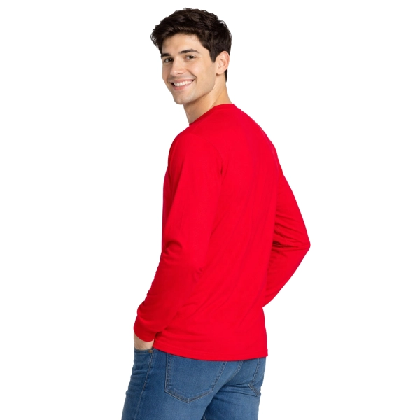 T Shirt Meski Z Dlugim Rekawem 170G Czerwony Widok Z Tylu 1
