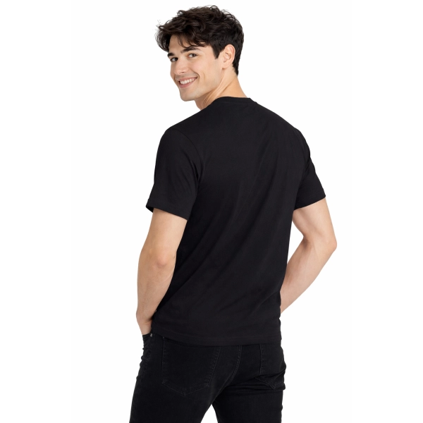 T Shirt Meski Z Krotkim Rekawem Gramatura 190G Czarny Widok Z Tylu