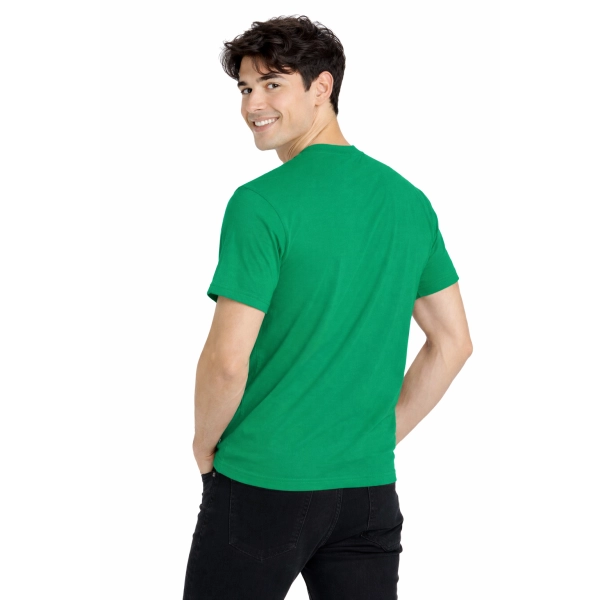 T Shirt Meski Z Krotkim Rekawem Gramatura 190G Zywy Zielony Widok Z Tylu