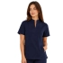 Ciemny Granat Bluza Medyczna Ze Stojka Damska Basic Premium Przod